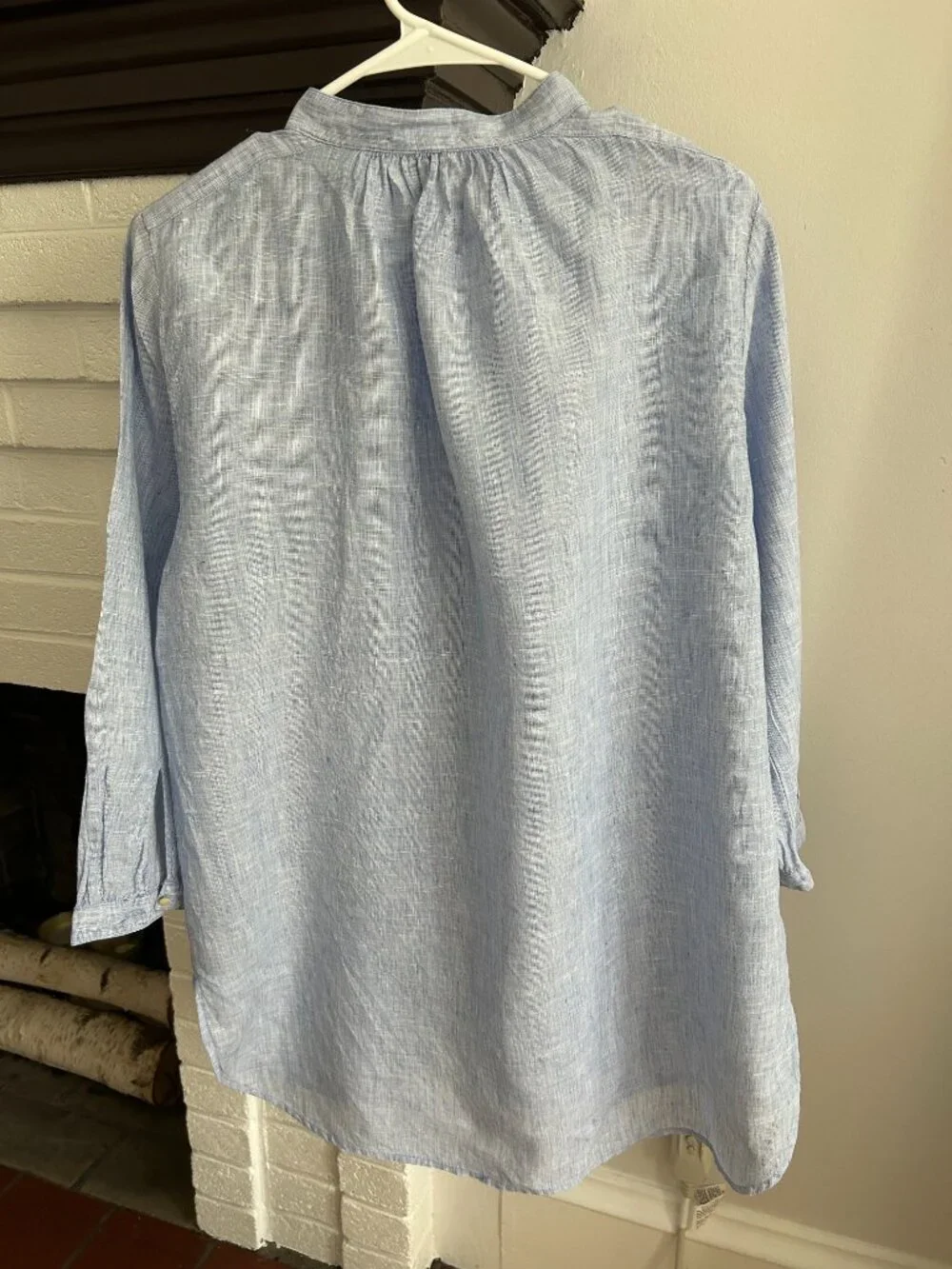 J. Crew Linen Blue Tunic Size Size M
